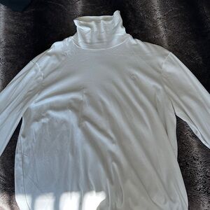 Ralph Lauren Classic White Turtleneck Top